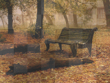 Autumn Day At The Park Background **d/n/b/**