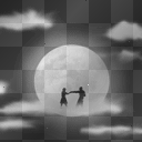Bailando bajo la luna :)
