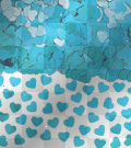 Teal Heart Confetti