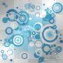 blue circle backround