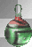 boule de noel verte