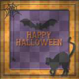 Animated - Happy Halloween Cat
