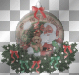 chien avecle père noël ^^
