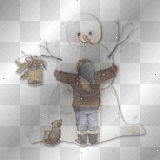 Snow Girl and Snowman