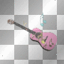 Musical Pink Guitar w/Shooting Notes