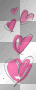 love hearts animated glitter cad888