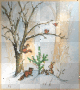Holiday Vintage Center Stamp