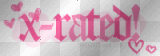 -x rated pink and hearts-