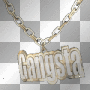 gangsta gangster chain glitter cad888