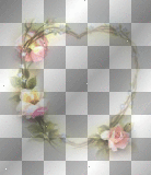 flower heart frame