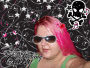 me with pink hair