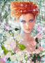 girl and flower
