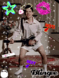 David playing guitar hero