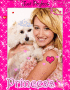 Ash and dog in pink