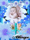 pixie baby fairy in blue