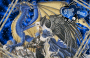 Dark Sapphire Angel and its Dragon Sapphira