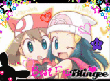 Flora et Aurore dans pokemon