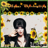 Thanksgiving Blingee #15: Elvira's T-giving Greeting