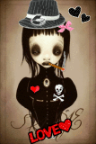 sweet sad goth girl