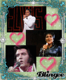 Green and pink Elvis