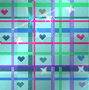 hearts and sripes