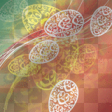 colored easter egg background