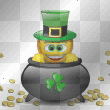 st. patricks day anime shamrock