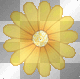 yellow animated flower