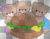 cute bears baby glitter cad888
