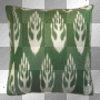 Ikat Pillow in green
