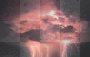 pink lightning sky