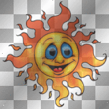 anime glitter sun summer hot