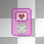 pink heart ipod