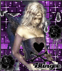 purple goth fairy