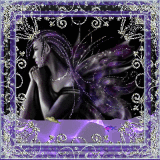 Pink and Purple Fairy in the Water