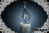 LIQUID FLAME ON CANDLE