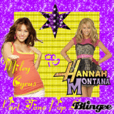Miley Cyrus and Hannah Montana
