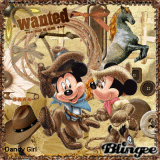  Western Hoedown Mickey and Minnie Scrap