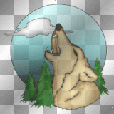 Lupo alla luna
