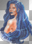 blue fantasy girl