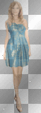 Taylor Swift In Blue & Gold Dress 02 Left 