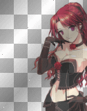Anime girl red