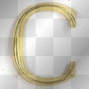 gold letter C