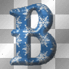snowflake letter b