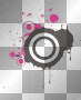 pink and black circles(emoish style)