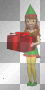 ☺©Animated Elf With A Gift®☺