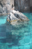 rocher au centre des calanques