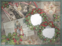 vintage Xmas frame