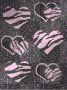 hearts bg black/pink