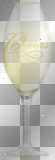 Cheers ' champagne glass